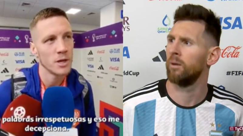 Weghorst dio más detalles de su cruce con Messi.