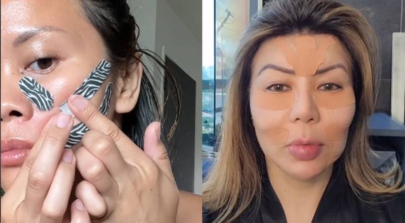 El 'Face Taping' es viral en TikTok contar las arrugas