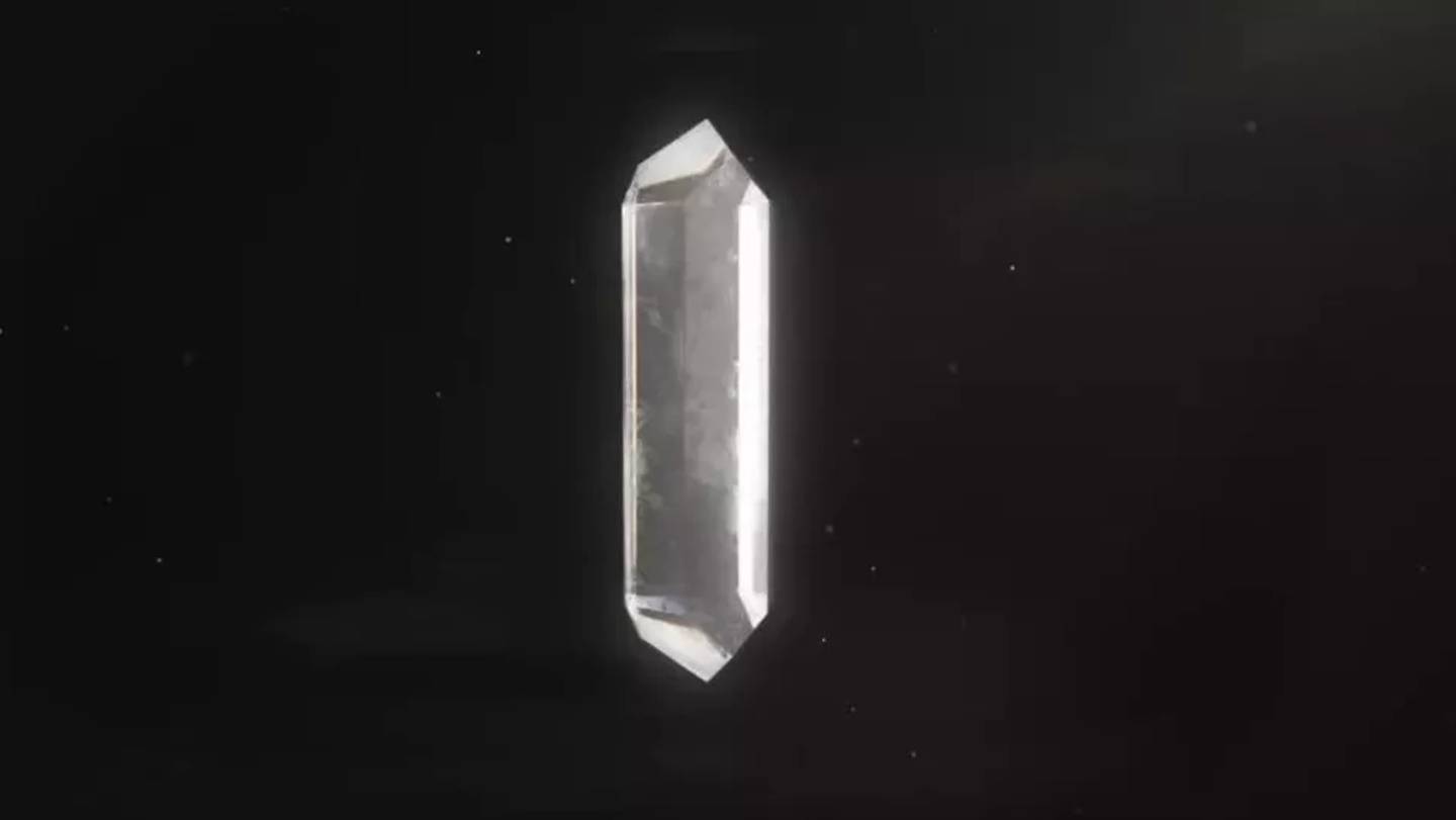 Un cristal de un nuevo mineral lunar llamado changesita