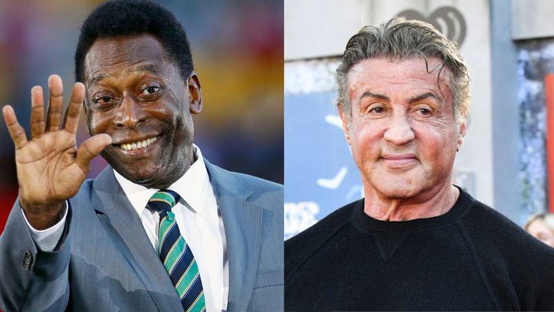 Pelé y Sylvester Stallone compartieron una película
